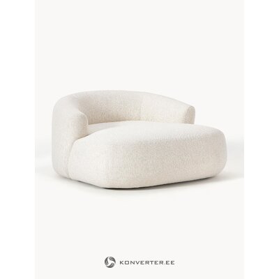 Kreminės baltos spalvos fotelis (sofa)