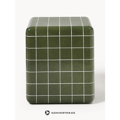 Olive green coffee table (doug) with a cosmetic flaw