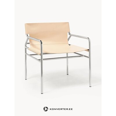 Бежево-серебристый стул (Дион)