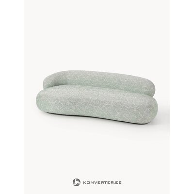 Olive green patterned designer sofa (alba)