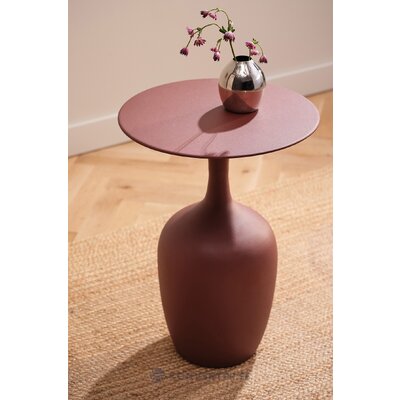 Red round coffee table (fioro) ø41