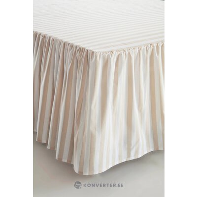Beige-White Bed Frame (Kayo) 160x200