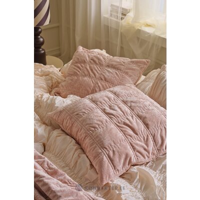Pink velvet pillowcase (pleasant) 60x60