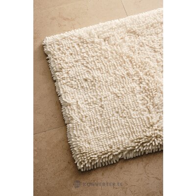 White bathroom rug (raquel) 60x90