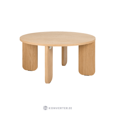 Light brown round coffee table (noomaa) intact