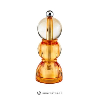 Orange Transparent Spice Grinder Mini Bob