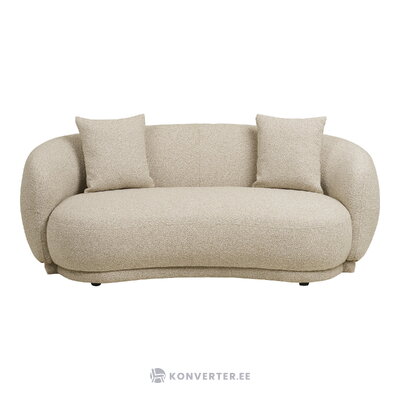 Sand-colored 2.5-seater sofa with two cushions Hawkes (House Nordic)