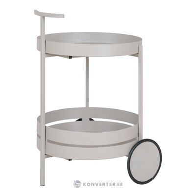 Light Gray 2-Shelf Metal Trolley Beja (House Nordic)