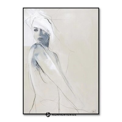 Melnā ierāmētā sienas glezna "History 2" (malerifabrikken)