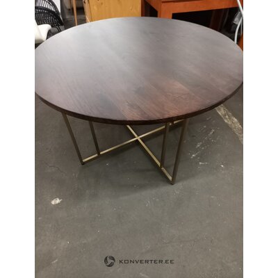 Mangopuust Ümar Söögilaud (Luca) (Iluvigadega Saalinäidis)