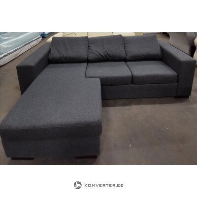 Dark gray corner sofa
