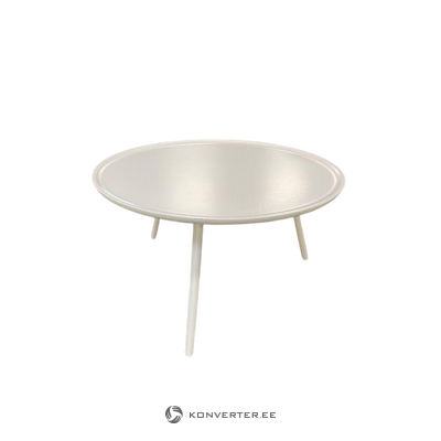 Baltas kavos staliukas ramunė (rowico) d=80cm nepažeistas, supakuotas, su kosmetiniais defektais, salės pavyzdys