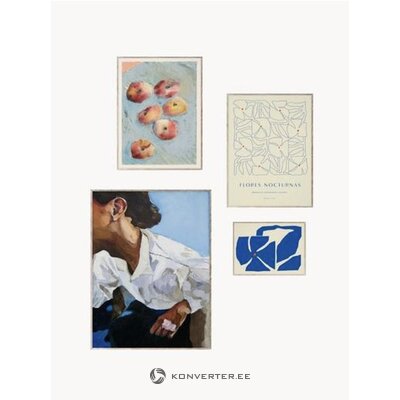 Sienų dekoracijų rinkinys, meninė siena nr. 09 (popieriaus kolektyvas) 4 vnt. nepažeistos