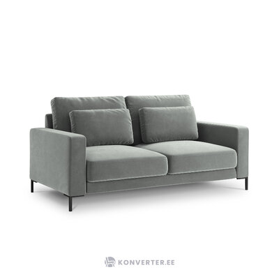 Sofa (wall) interieurs 86 light grey, velvet, black metal