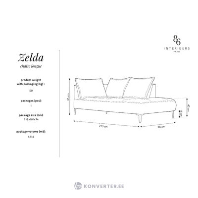 Кресло для отдыха (zelda) интерьер 86 светло-бежевый, структурная ткань, золотой металл, лучше