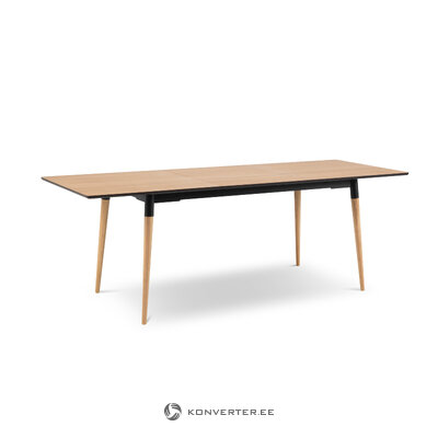 Extendable table (claude) interieurs 86 natural oak veneer, wood, 74x80x120