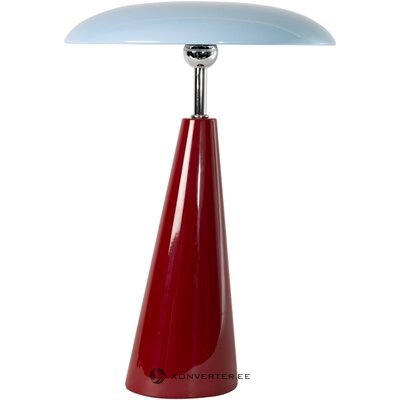 Dark Red-Light Blue Table Lamp The Audrey