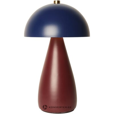 Dark Red-Dark Blue Table Lamp Mrs. Rechargeable