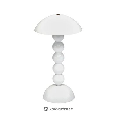 White Led table lamp Lacquer