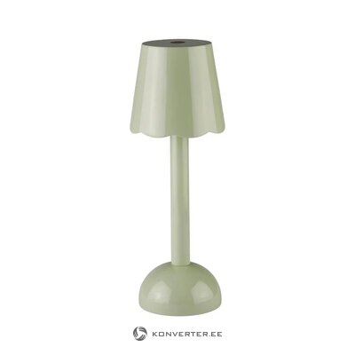 Sage green LED table lamp