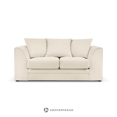 Sofa (cidoninė) mazzini sofos šviesiai smėlio spalvos, aksominė