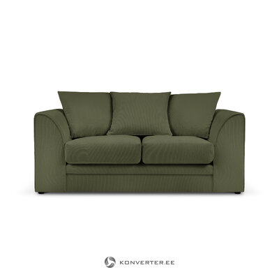 Sofa (cidoninė) mazzini sofos žalia, aksominė