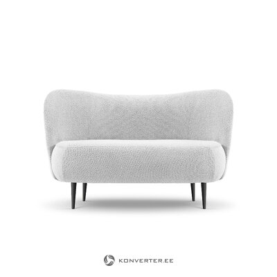 Sofa (clove) mazzini sofas light gray, boucle, black metal