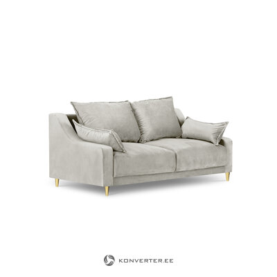 Sofa (frezijos) mazzini sofos smėlio spalvos, aksomo, aukso metalo