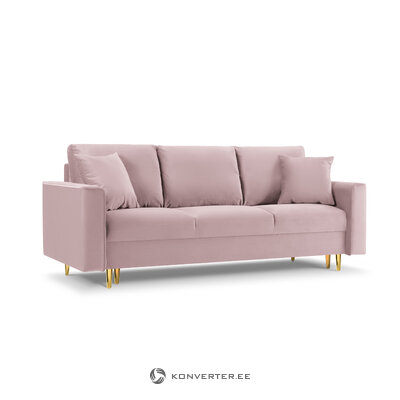 Sofa-lova (cartadera) mazzini sofos levandų, aksomo, aukso metalo
