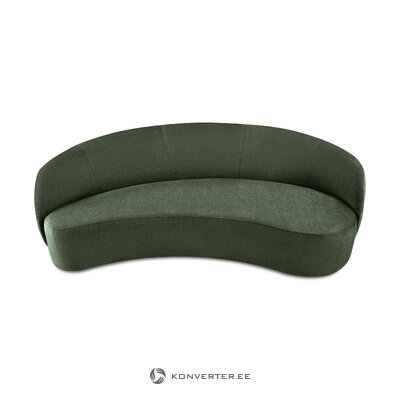 Velvet sofa (debbie) mazzini sofas green, velvet, without legs, better
