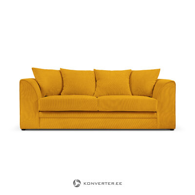 Sofa (cidoninė) mazzini sofos geltona, aksominė