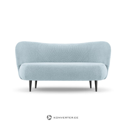 Sofa (clove) mazzini sofas light blue, boucle, black metal