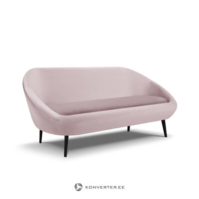Velvet sofa (petale) mazzini sofas lavender, velvet, black beech wood