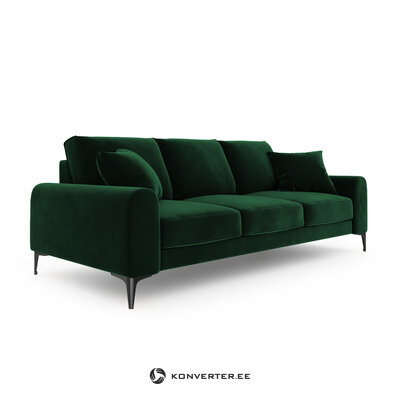 Sofa (madara) mazzini sofas buteliukas žalias, aksomas, juodas chromuotas metalas