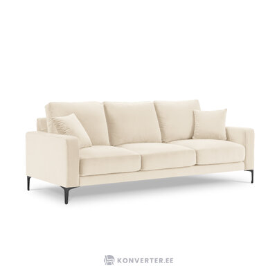 Sofa &quot;venus&quot; šviesiai smėlio spalvos, aksominė