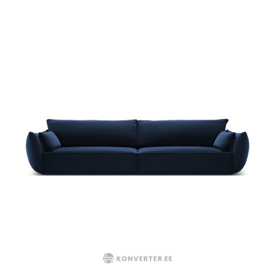 Sofa &#39;vanda&#39; sodriai mėlyna, aksominė