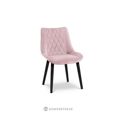 Velvet chair (cleyera) mazzini sofas lavender, velvet, black beech wood