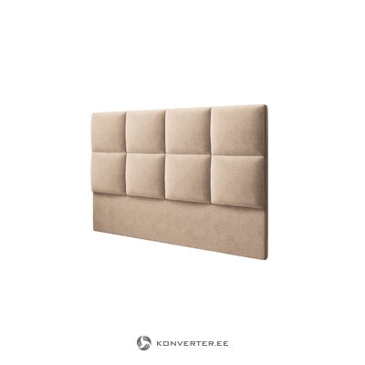 Headboard (begonia) mazzini sofas dark beige, velvet, 120x10x140