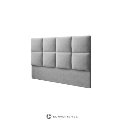 Headboard (begonia) mazzini sofas light grey, velvet, 120x10x140