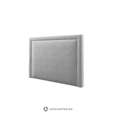 Headboard (primevere) mazzini sofas light grey, velvet, 120x10x140