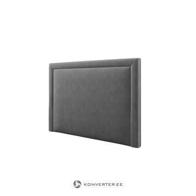 Headboard (primevere) mazzini sofas dark grey, velvet, 120x10x140