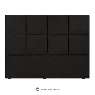 Sängynpääty (begonia) mazzini sohvat musta, strukturoitu kangas, 120x10x160