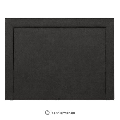 Headboard (primevere) mazzini sofas black 2, structured fabric, 120x10x160