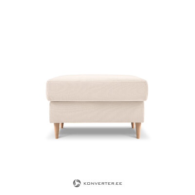 Tumba (rose) mazzini sofas beige, velvet, natural beech wood