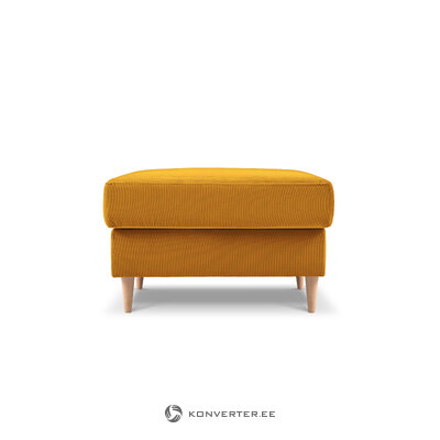 Tumba (rose) mazzini sofas yellow, velvet, natural beech wood