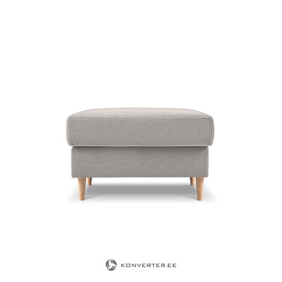 Tumba (rose) mazzini sofas light gray, velvet, natural beech wood