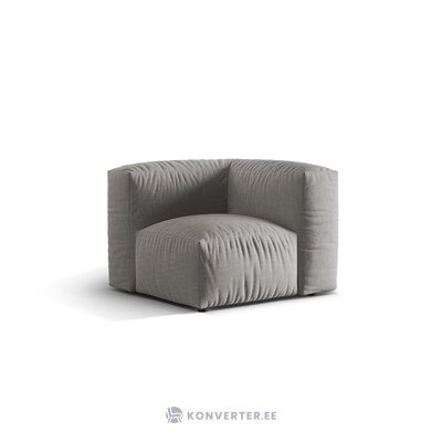 Sofa module (martina) light gray, structured fabric