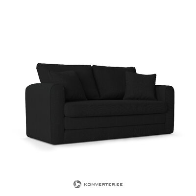 Sofa lido (micadoni home) juodas, struktūrinis audinys