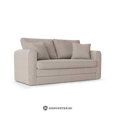 Sofa lido (micadoni home) light gray, structured fabric
