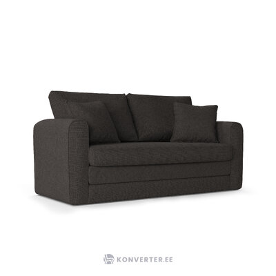 Sofa lido (micadoni home) taupe rudas, struktūrinis audinys